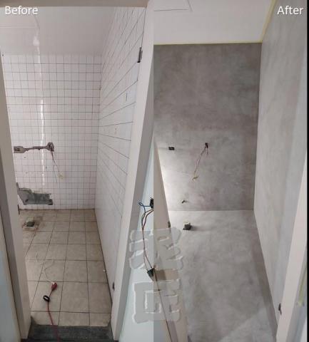 連于仁 - 位於中和永貞路挑高浴廁.淺水泥灰