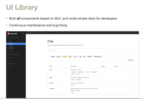 J - React UI Library Implementation with Storybook