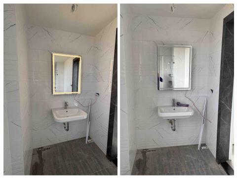 阿榮師父水電工程 - 12/29 科勒鏡櫃安裝 測試電燈
         三色調光 等木作施工完再二次施作