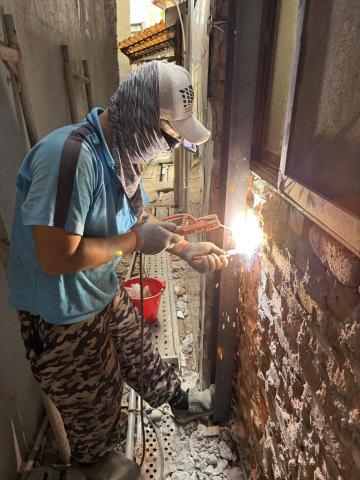 鈞盛工程行 - 各式鋼構 鐵件 焊接
（此圖為耐震補強項目）