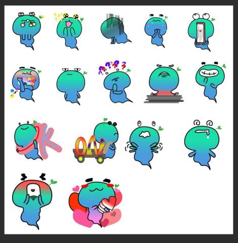 甄（Jane) - LINE貼圖製作-已經實際上市中