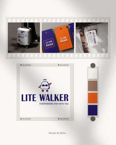 Bella - 以「輕旅行 &times; 親和科技感」為核心，
透過簡潔線條與角色化圖像，
將行李箱品牌轉化為可靠又有溫度的旅途夥伴，
讓功能性產品也具備清楚、好記的品牌個性。