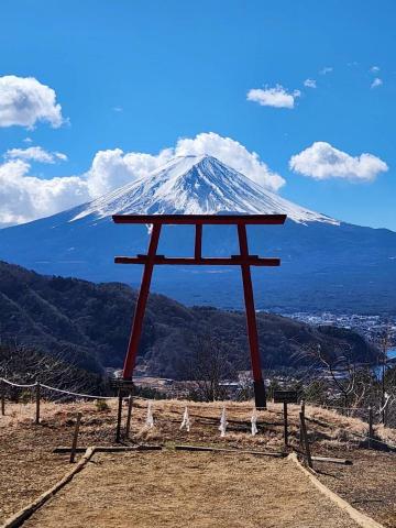 舛本先生 - 富士山遥拝所