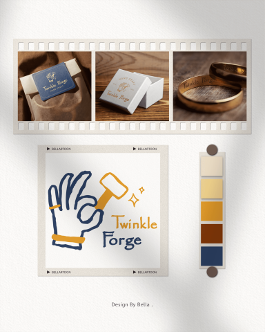 Bella - 以「手作的細膩與溫度」為設計核心，
透過簡約線條與象徵性圖像，
呈現低調卻耐看的工藝品牌個性。