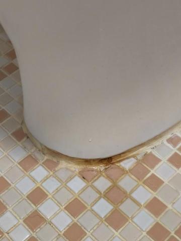 瑋成水電裝修工作室 - 施工前：馬桶底部漏水