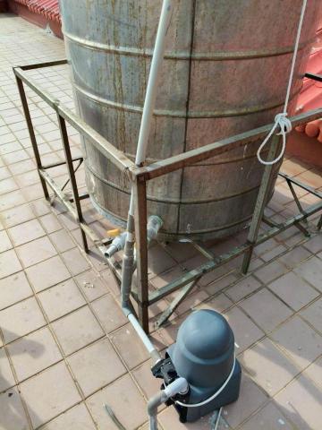 瑋成水電裝修工作室 - 施工前：移水塔至屋頂下方