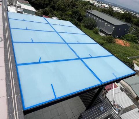 矽利康修補防水 - 代工採光罩玻璃安裝 矽利康施打