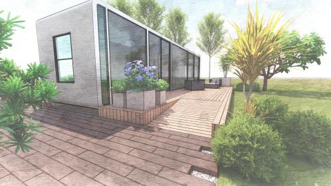 林俊銘 - 新市樣品屋戶外景觀設計