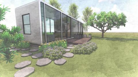 林俊銘 - 新市樣品屋戶外景觀設計