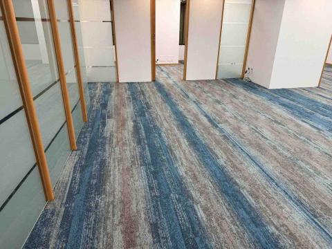 OYAN 奧揚地毯 - 台北信義區辦公室方塊地毯施工