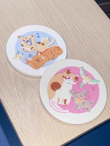 哈.蜜瓜 - 杯墊設計