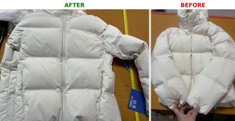 沂恩精緻洗衣 - 壓膠羽絨泛黃清洗