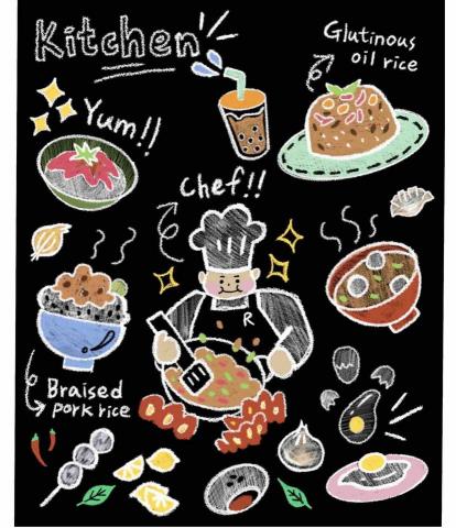 王思驊 - 黑板畫設計