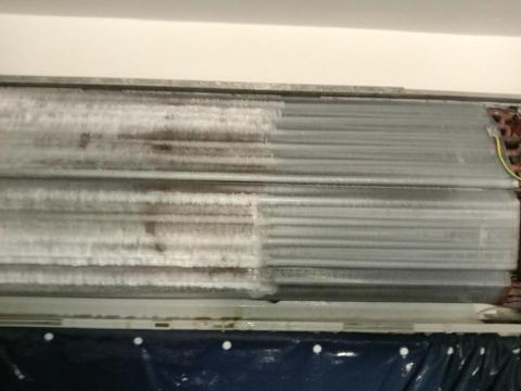 楊家豪 - 蒸發器藥洗保養前後對照