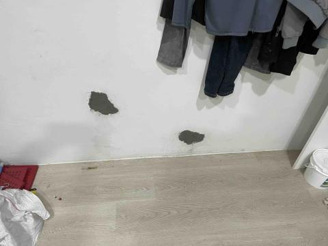 劉明鑫 - 水泥修補完成