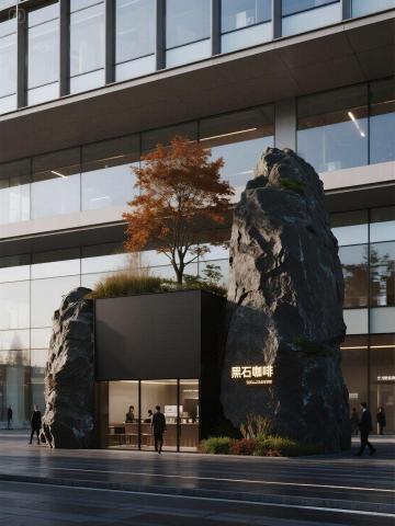 童霖企業 - 店鋪外觀設計-黑石咖啡