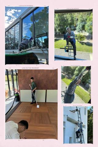 丞齊環境清潔 - 裝潢後細情
高空玻璃（窗戶）清潔
木質地板除塵擦拭