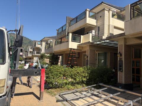 開鑫金屬工程 - 施工前（烤漆採光罩➕鋁塑板）