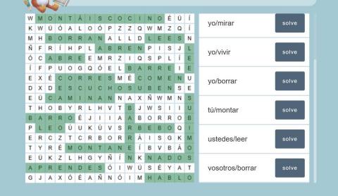 Shira - 遊戲方式學習(此為西語規則動詞變化)