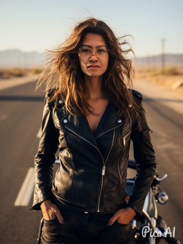 Angela Cheng - 利用AI帥帥女在公路上上