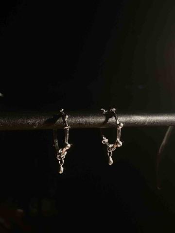 Charlotte - 銀耳環，2025.11金工製作