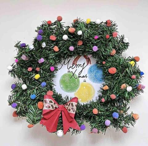 Yoyo老師 - 聖誕花圈