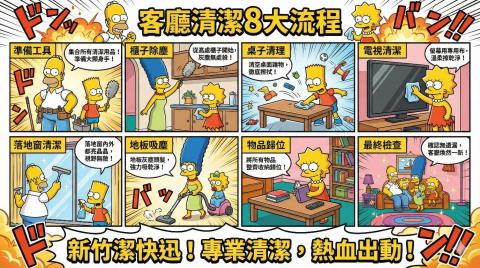 新竹 潔快迅Qui-Clean - 客廳清潔