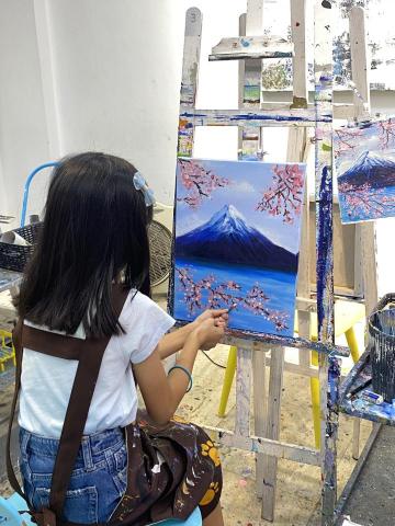 Gina - 壓克力 小朋友過程照