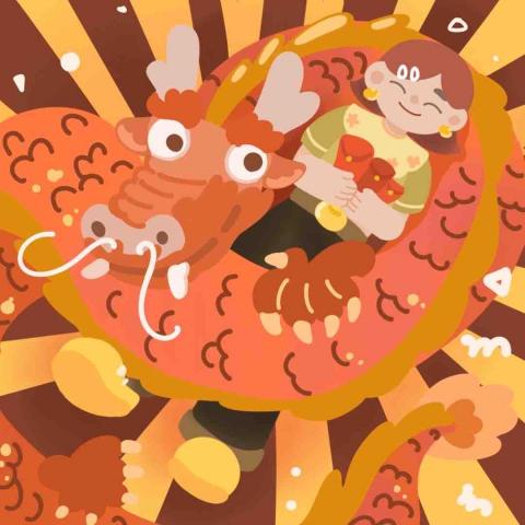 黃米卡 - 可愛插圖3