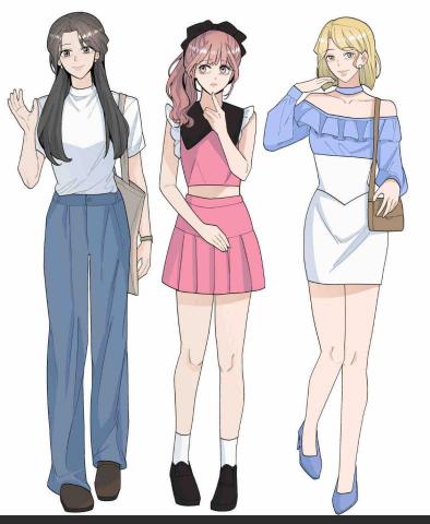 黃米卡 - 韓式畫風人物立繪