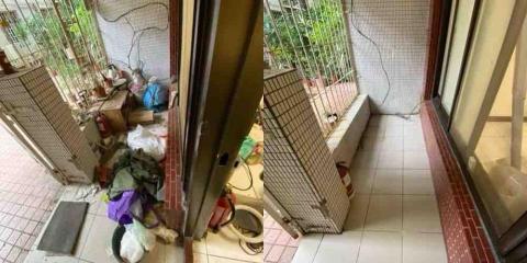 雙北桃竹居家打掃 - 前陽台清潔