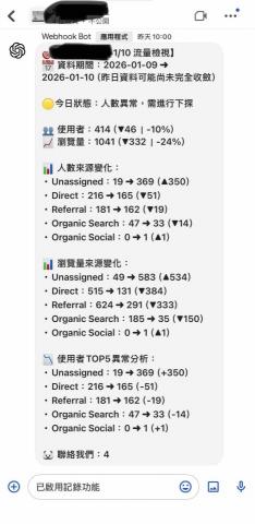 麥克馬 - AI辨識日流量狀況，並串接固定時間偵測傳送至聊天群