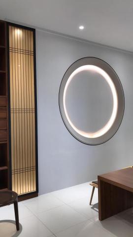 春廣寬室內裝潢 - 圓型壁面裝飾間接打燈