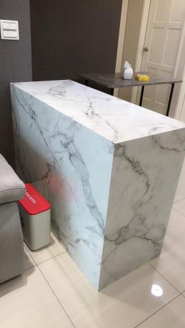 春廣寬室內裝潢 - 大理石紋中島