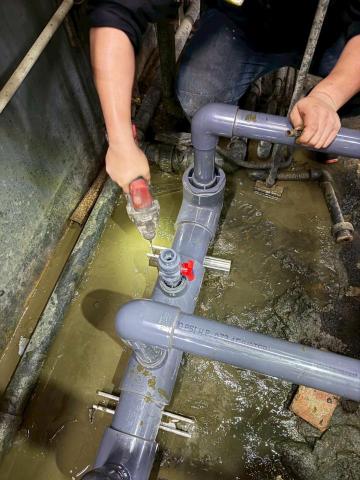 吳舒萍 - 廢水區配管工程