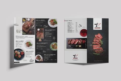 達點設計｜品牌與包裝視覺設計工作室 - 牛排Menu設計
