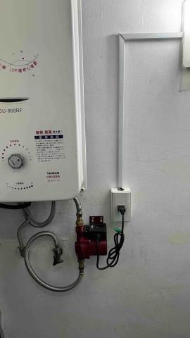 森升水電 - 熱水加壓馬達、插座新增