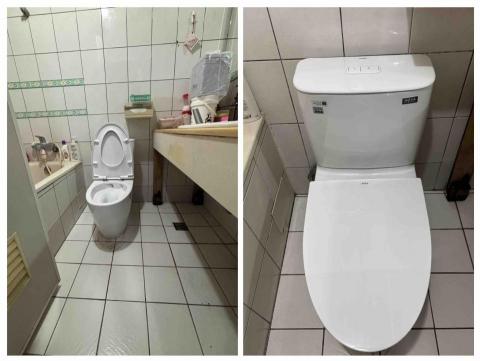 阿榮師父水電工程 - 1/15 TOTO水箱破裂 更換INEX馬桶