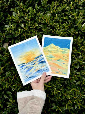 語雷Lucy - 認識對比色觀念，畫出漂亮自然風景