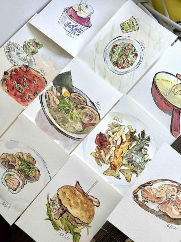 語雷Lucy - 料理繪製