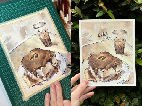 語雷Lucy - 甜點繪畫過程