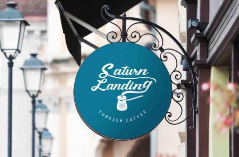 Dawn Liu Creative Studio 設計工作室 - Saturn Landing Turkish Coffee LOGO設計