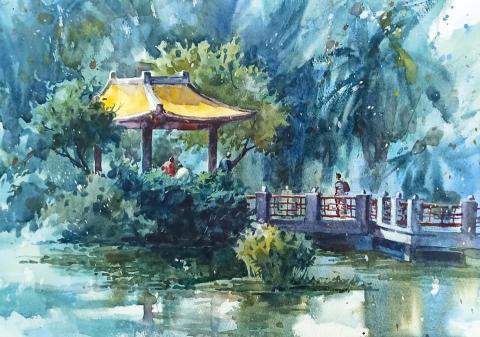 徐逸宸 - 高中敦化盃寫生比賽第一名作品