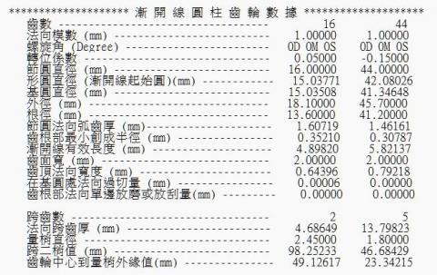 NextStep - 齒輪參數運算