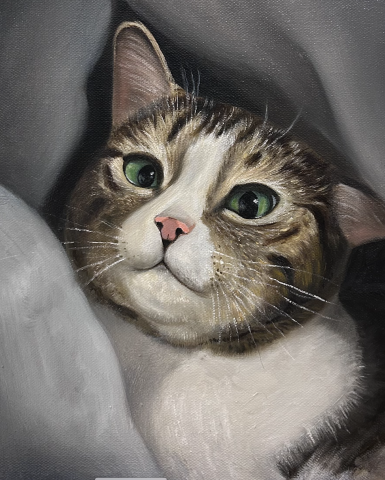 郭金燕 - 貓咪油畫