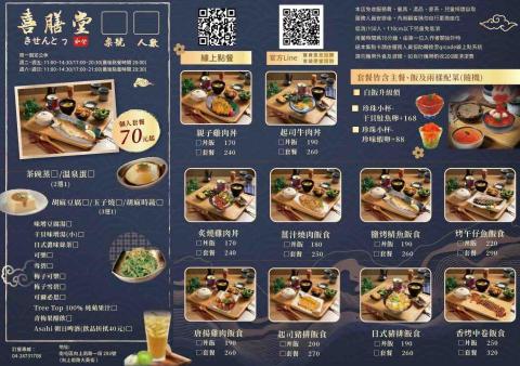 櫻桃小丸子 - 菜單三折頁設計