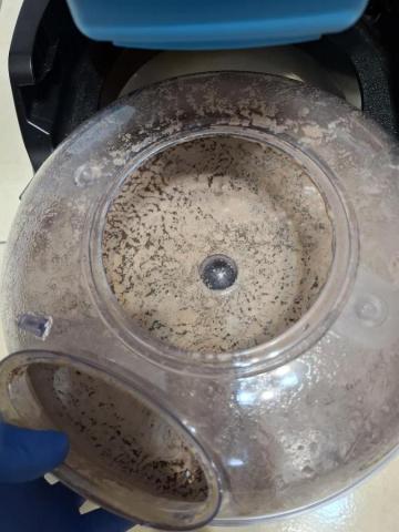 吳宜玲 - 水盆裡的髒污，塵蟎／灰塵／皮屑。