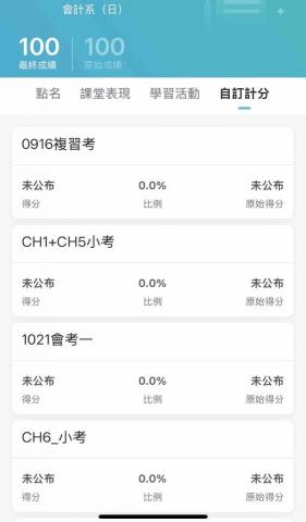 Tommy - 淡江會計中會學生學期成績100