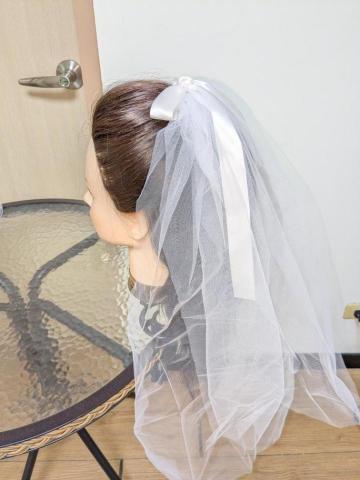 雯雯彩粧師 - 氣質蝴蝶結頭紗1