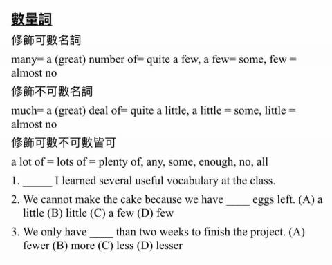 Doris fu - 對於易混淆的文法講解